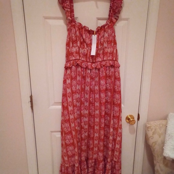 📿NWT - HOUSE OF HARLOW 1960 BOHO HIPPIE LINEN DRESS📿 - Picture 10 of 13